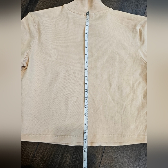 NEW 🍑 adidas Cropped Tight Fit Metallic-Stripe Long Sleeve Tee - SIZE L - Picture 12 of 13